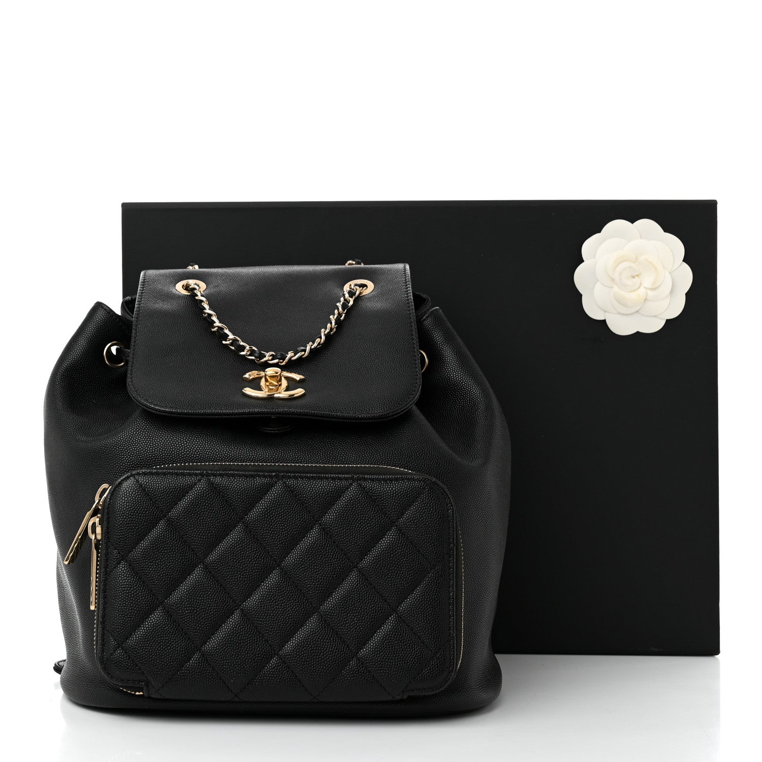 Chanel Caviar Quilted Business Affinity Backpack Black 13 of 13