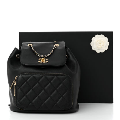 Chanel Caviar Quilted Business Affinity Backpack Black 13 of 13