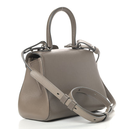 Delvaux Grained Calfskin Mini Brillant Satchel Camaieux Tourterelle 2 of 5