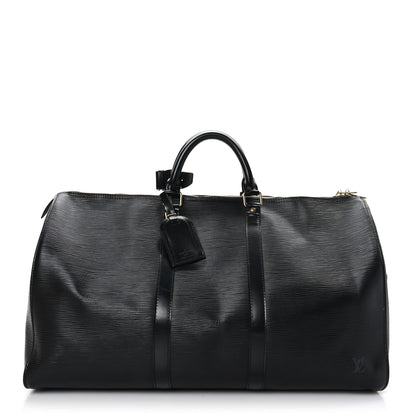 Louis Vuitton Epi Keepall 50 Black 1 of 11