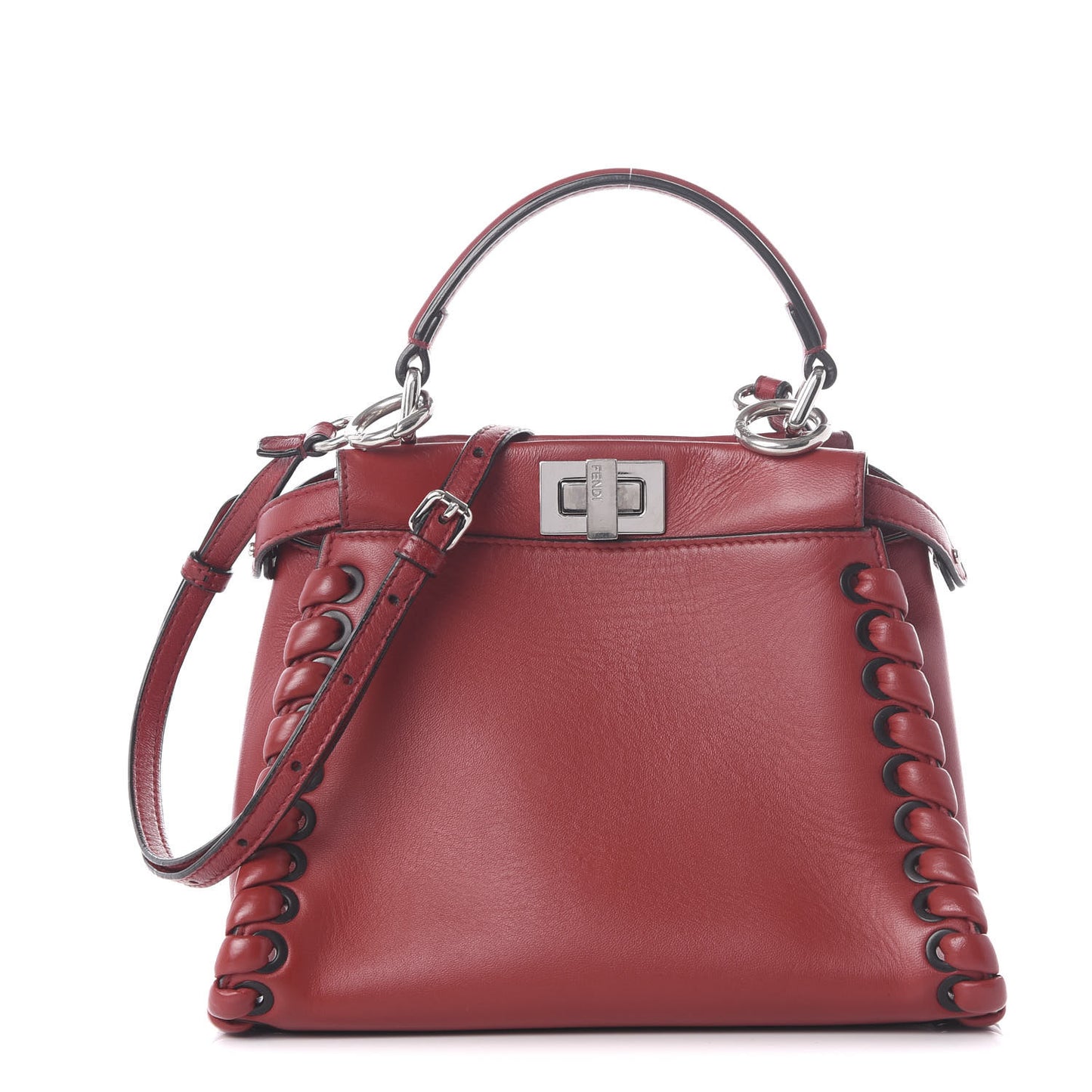 Nappa Lace Up Mini Peekaboo Iconic Satchel Ribes