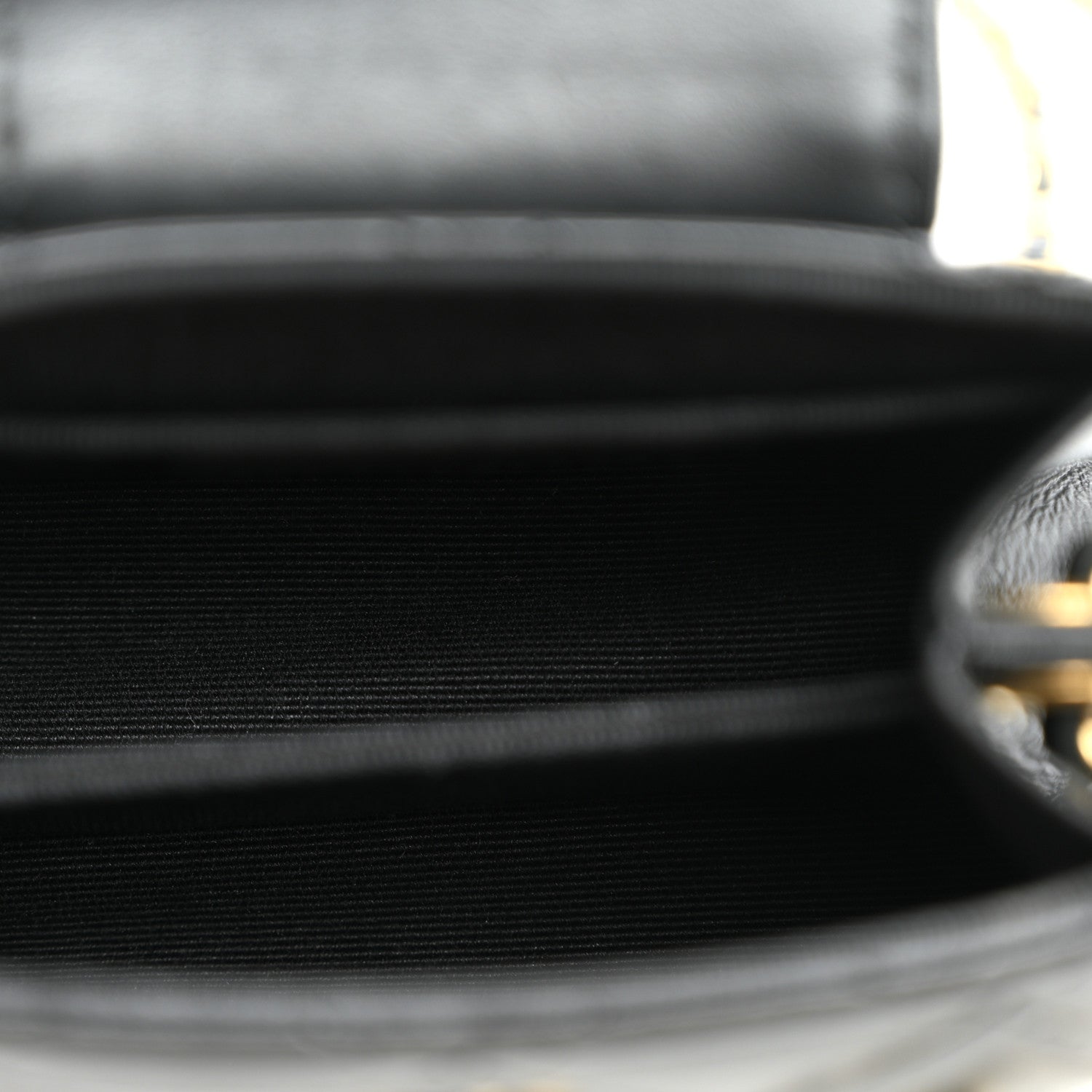 Chanel Lambskin Quilted Mini Accordion Clutch With Chain Black 5 of 10