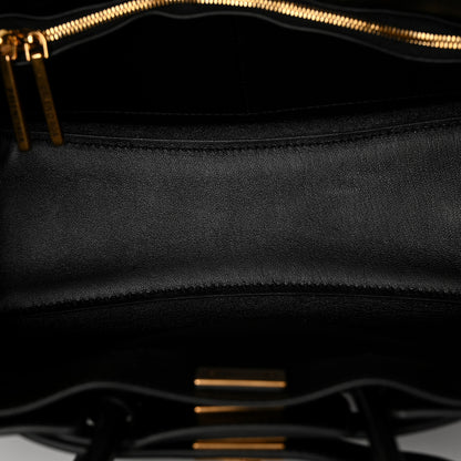 Balenciaga Smooth Calfskin Mini Bel Air Carry All Bag Black 5 of 9