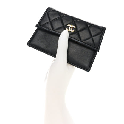 Chanel Lambskin Quilted Coin Purse Black 2 of 7