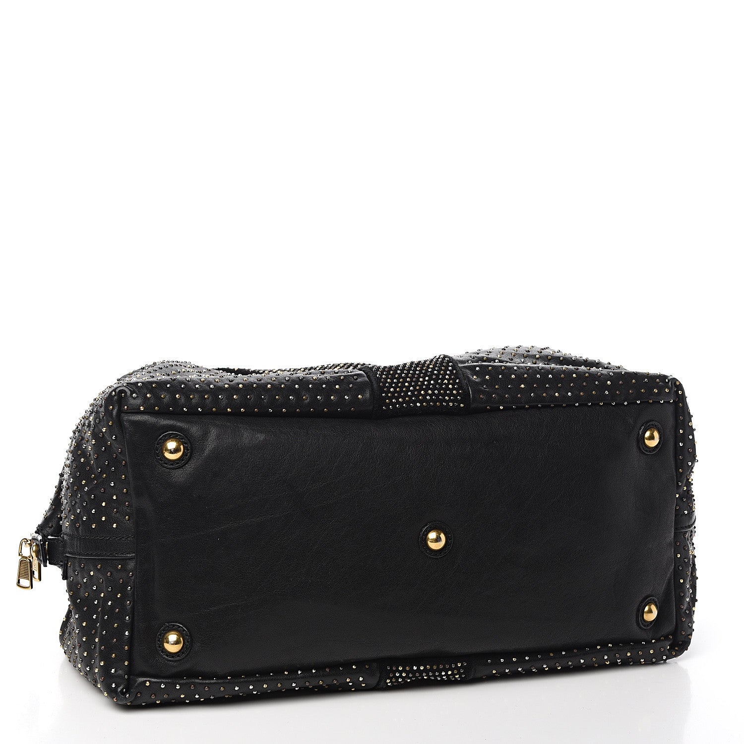 Saint Laurent Calfskin Rock Studded Easy Sac Black 3 of 11