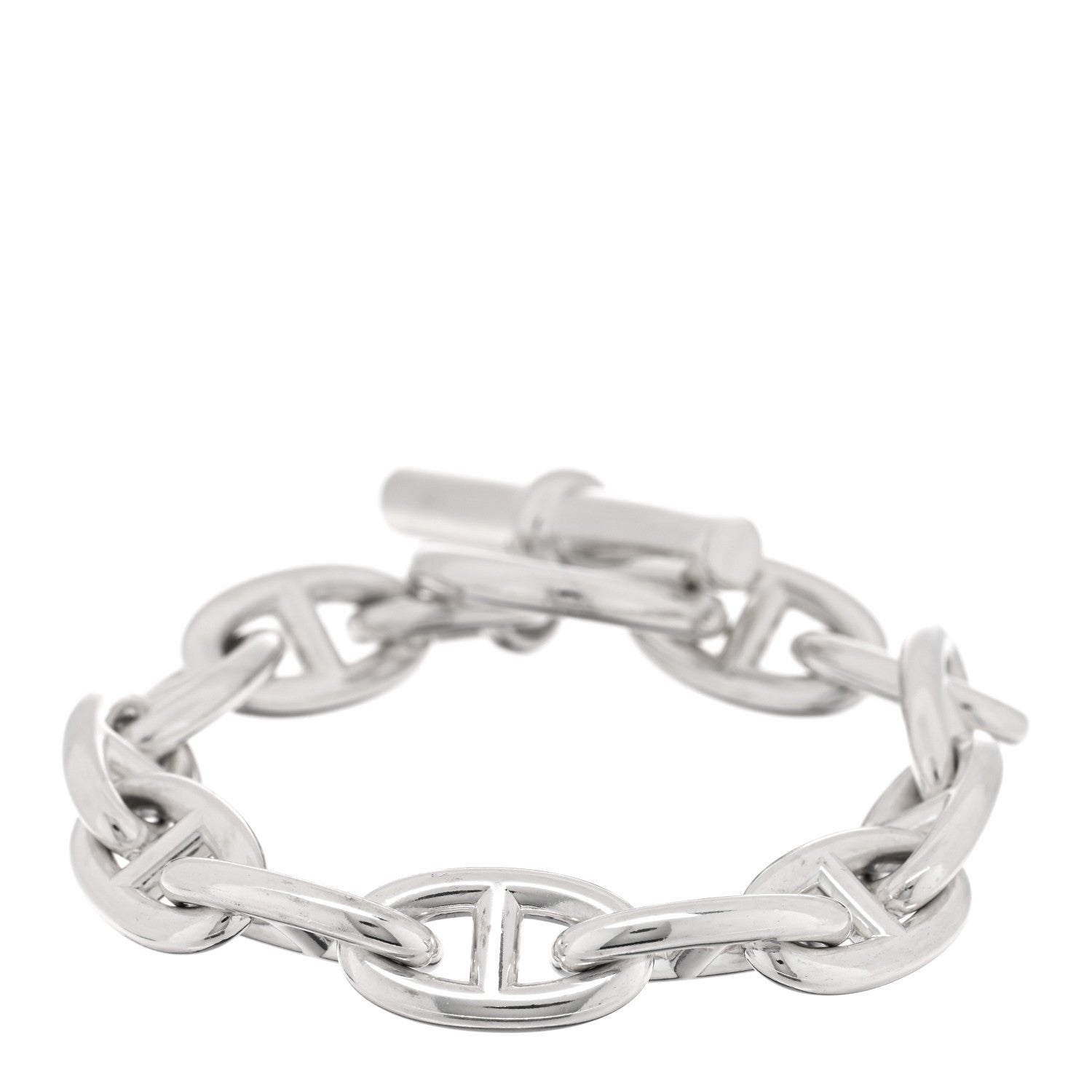 Hermes Sterling Silver GM Chaine d'Ancre Bracelet 2 of 4