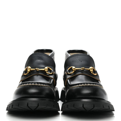 Gucci Cordovan Lux Mens Harald Horsebit Ankle Boots 8 Black 2 of 12