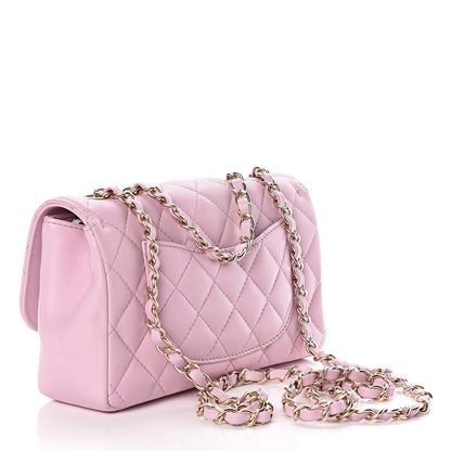 Chanel Lambskin Quilted Mini Mademoiselle Chic Flap Pink 4 of 14