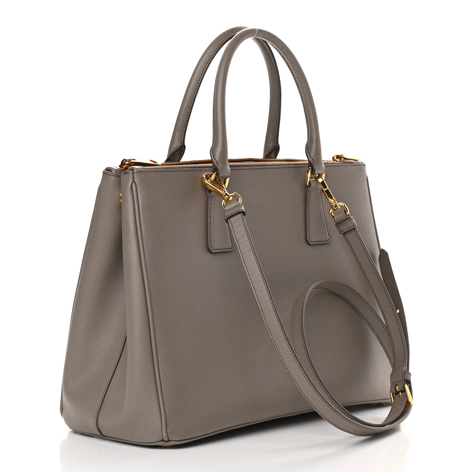 Prada Saffiano Medium Galleria Double Zip Tote Argilla 2 of 9