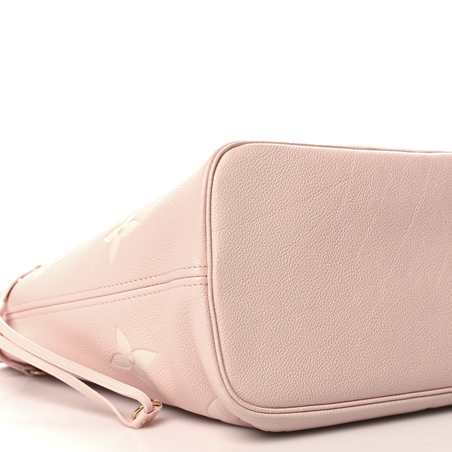Louis Vuitton Empreinte Monogram Giant Neverfull MM Pink Quartz Beige 9 of 10