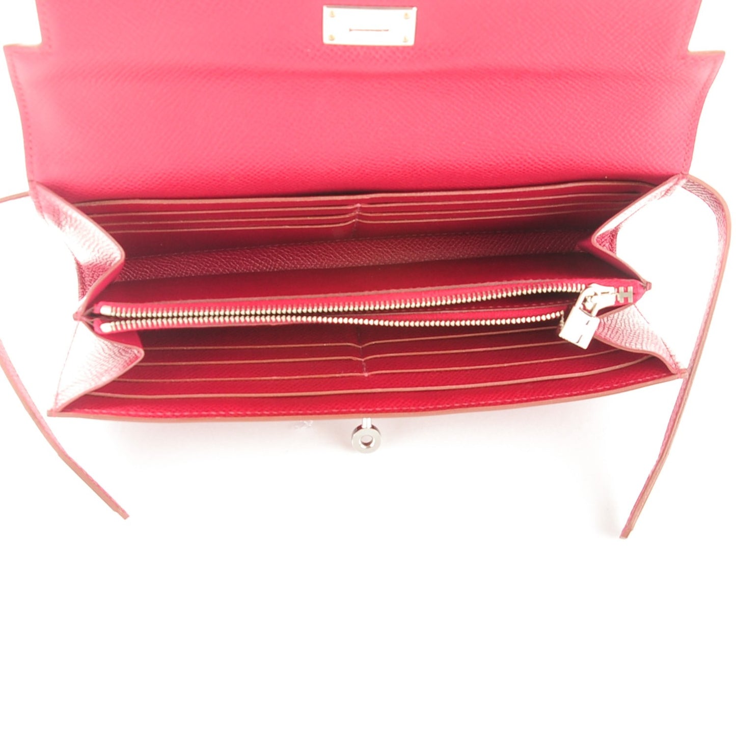 Epsom Kelly Longue Wallet Rubis