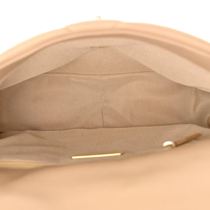 Chanel Lambskin Quilted Medium Chanel 19 Flap Dark Beige 4 of 12