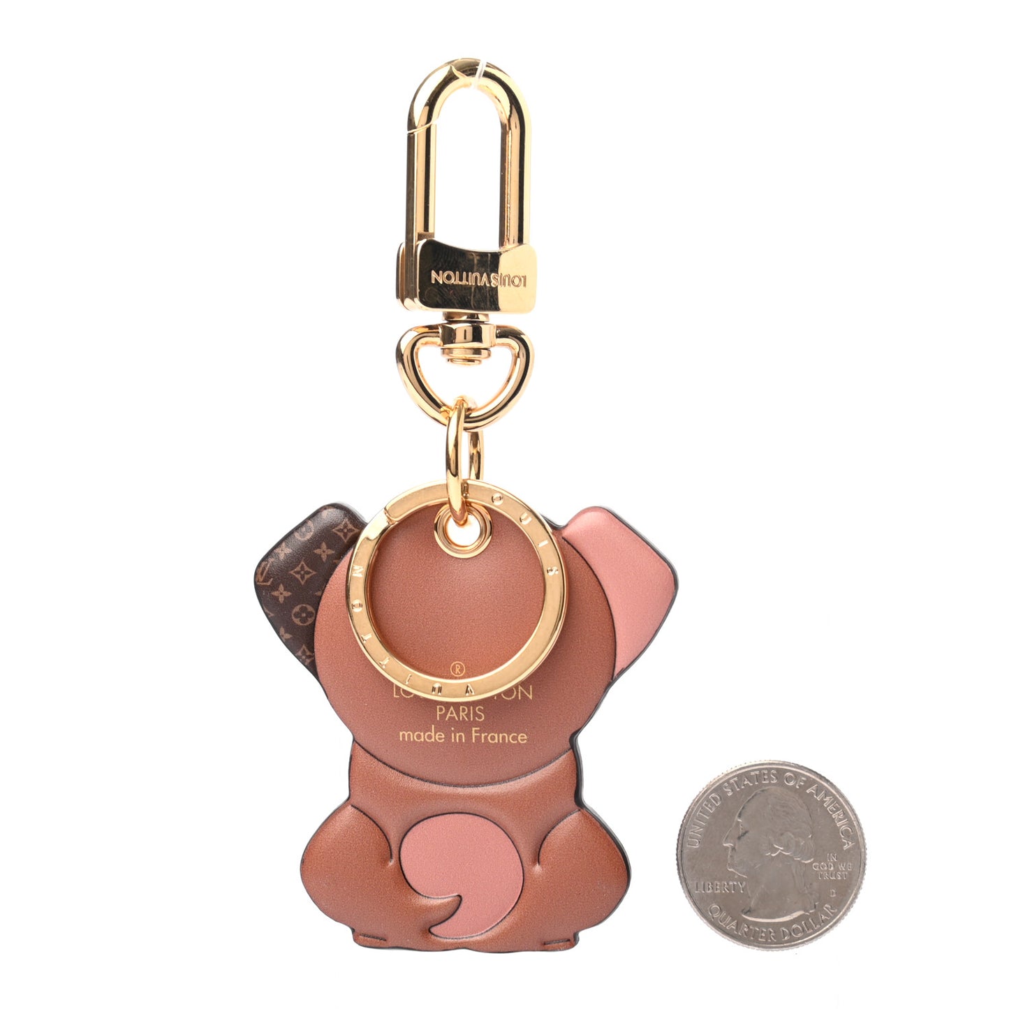 Monogram Puppy Bag Charm Key Holder