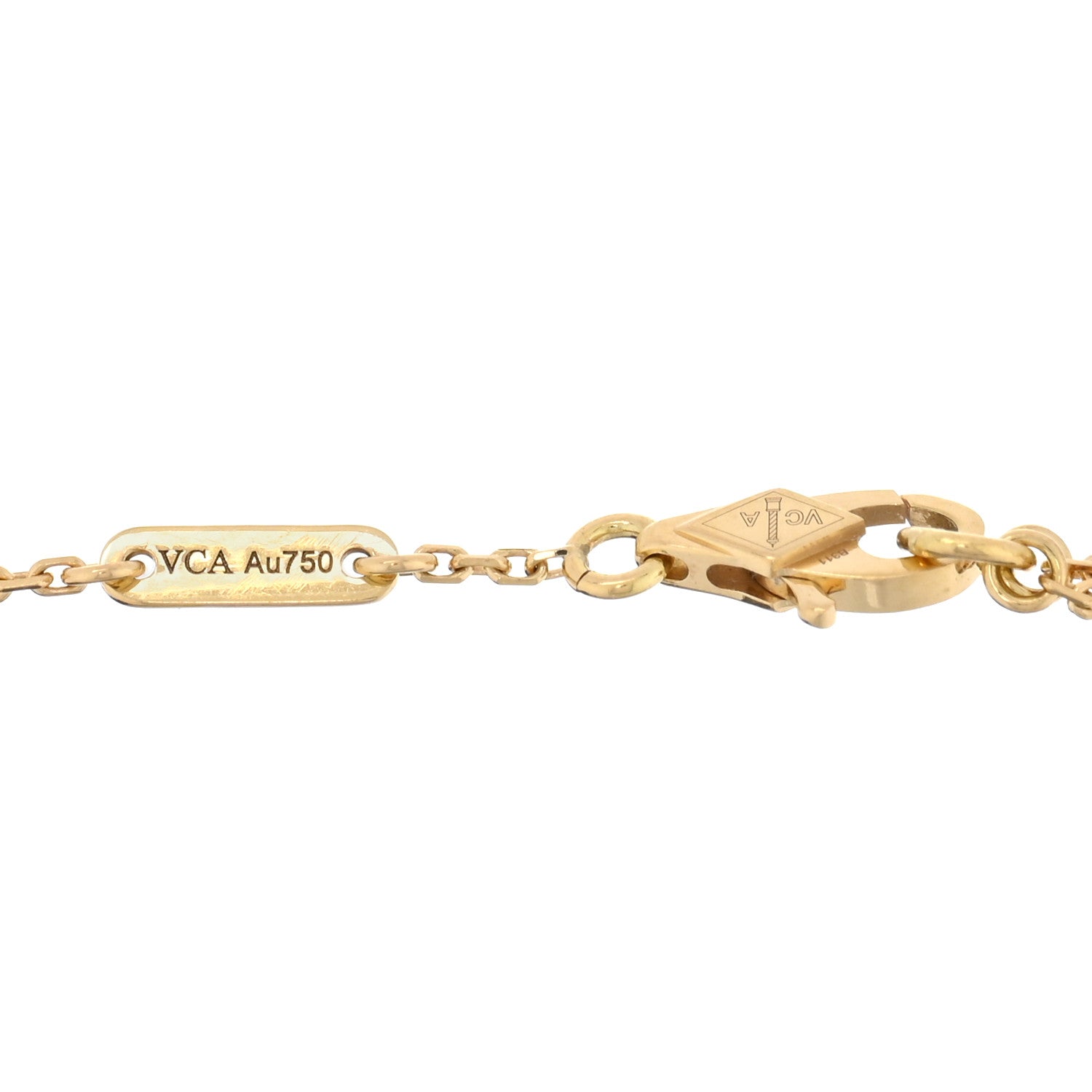 Van Cleef & Arpels 18K Yellow Gold Mother of Pearl Sweet Alhambra Bracelet 3 of 4