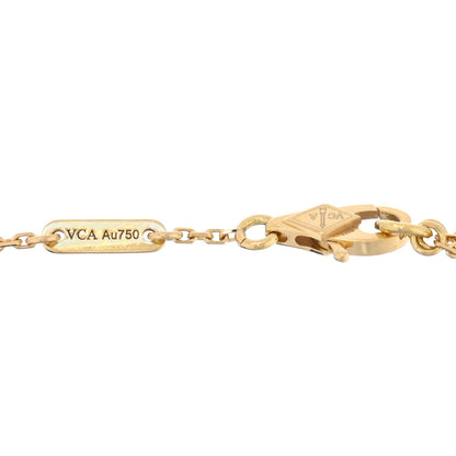 Van Cleef & Arpels 18K Yellow Gold Mother of Pearl Sweet Alhambra Bracelet 3 of 4