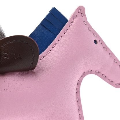 Hermes Milo Lambskin Grigri Rodeo Horse Bag Charm PM Mauve Sylvestre Bleu France Rouge Sellier 4 of 4