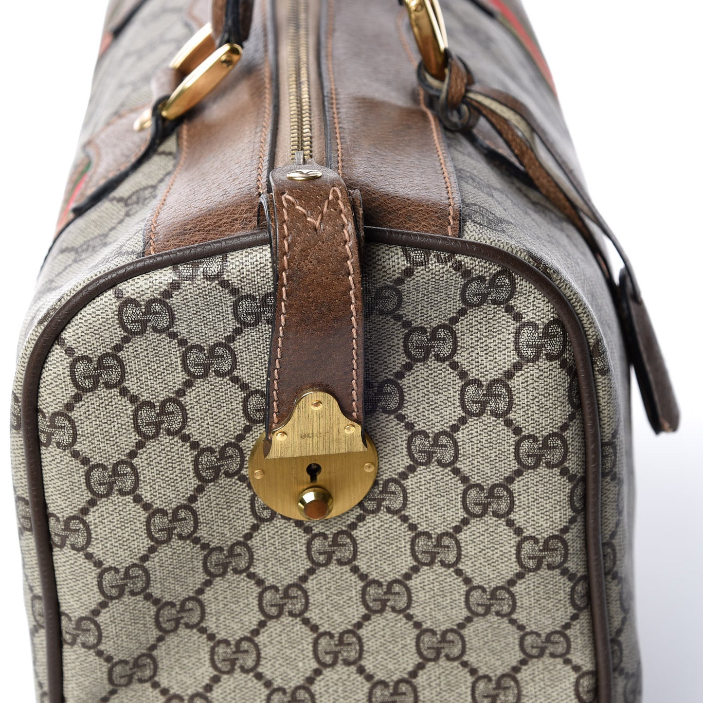 GG Plus Monogram Web Boston Brown
