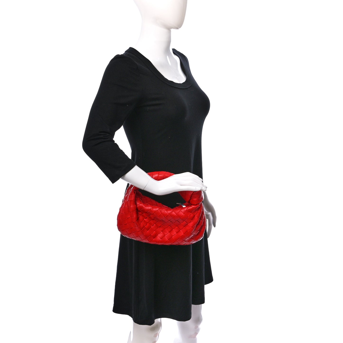 Nappa Intrecciato Mini Jodie Red