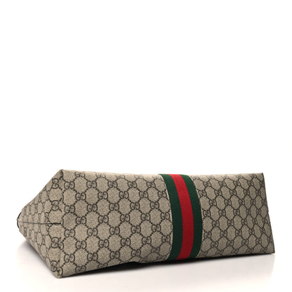 Gucci GG Supreme Monogram Medium Ophidia Shopping Tote Brown 4 of 11