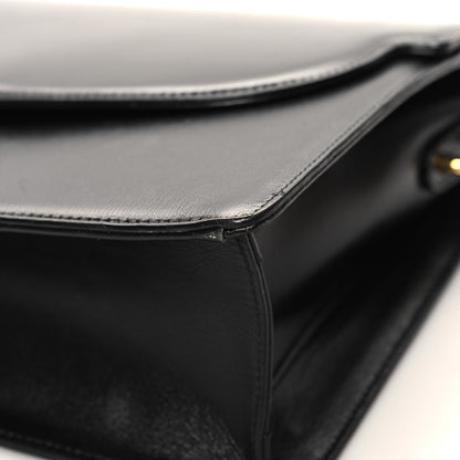 Gucci Textured Calfskin Medium Torchon GG Ring Shoulder Bag Black 10 of 13