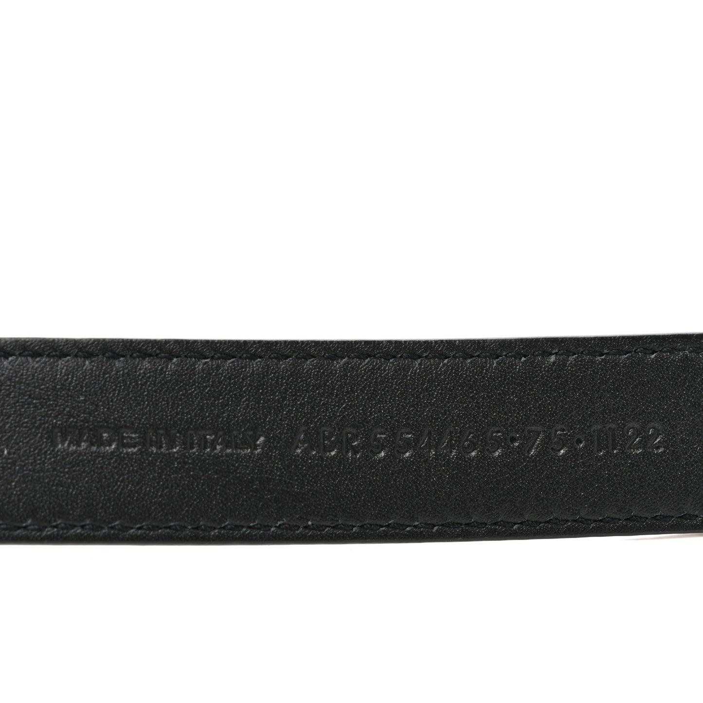Calfskin Monogram Narrow Square Buckle Belt 75 30 Black