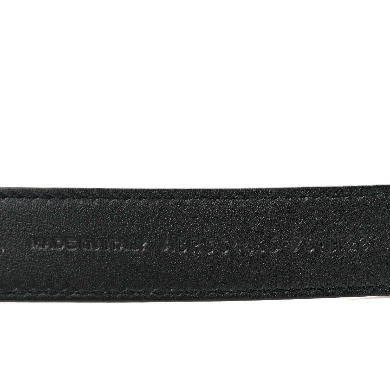 Saint Laurent Calfskin Monogram Narrow Square Buckle Belt 75 30 Black 6 of 7