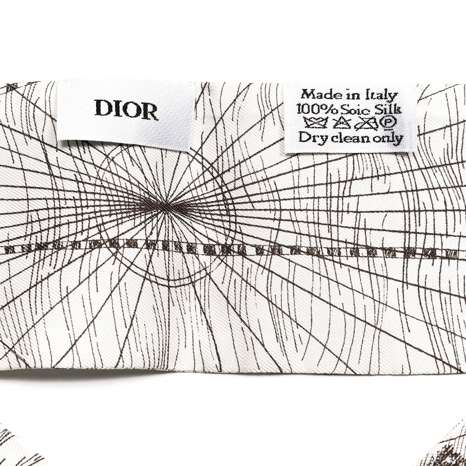 Christian Dior Silk ABCDior M Mitzah Scarf Grey 3 of 3