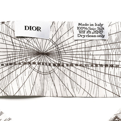 Christian Dior Silk ABCDior M Mitzah Scarf Grey 3 of 3