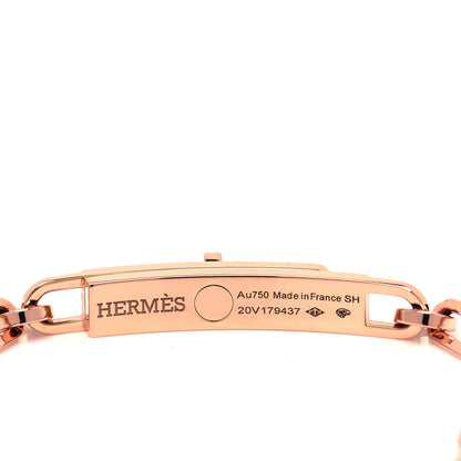 Hermes 18K Rose Gold Diamond Pave PM Kelly Chaine Bracelet SH 4 of 4