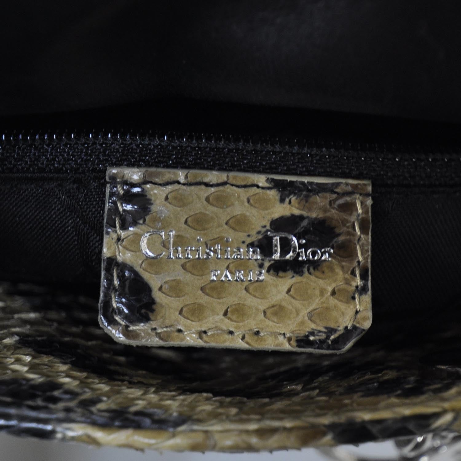 Christian Dior Leopard Printed Python Mini Lady Dior 7 of 8