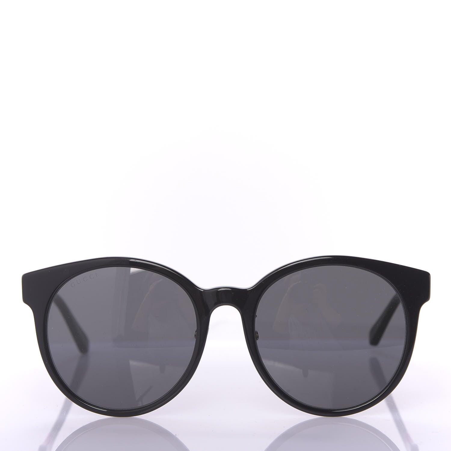 Gucci Acetate GG Web Round Eye Sunglasses GG0854SK Black 2 of 7
