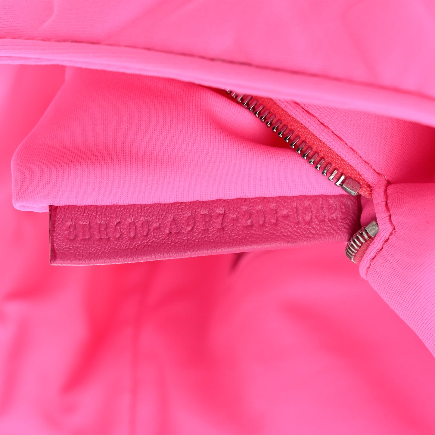 Lycra FF 1974 Embossed Baguette Rosa Fluo