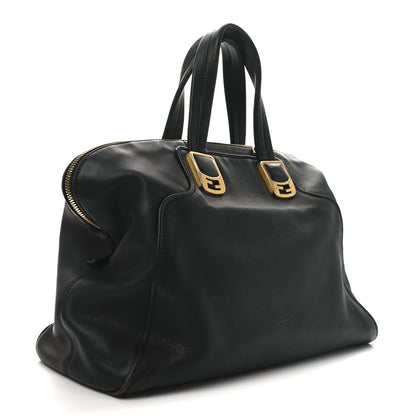 Fendi Vitello Dolce Marmol Large Chameleon Tote Black 3 of 10