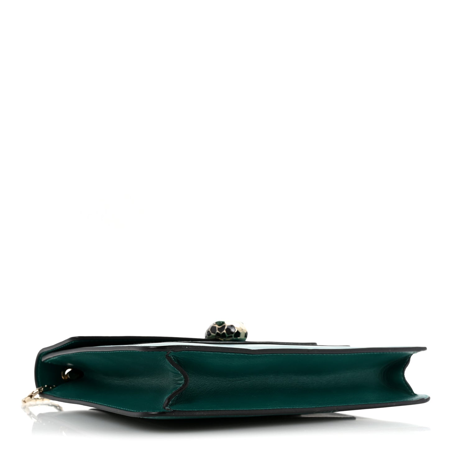 Calfskin Serpenti Forever Snake Strap Crossbody Bag Emerald Green