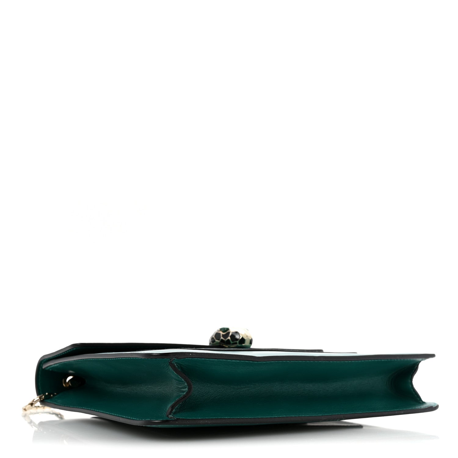 Bulgari Calfskin Serpenti Forever Snake Strap Crossbody Bag Emerald Green 5 of 13