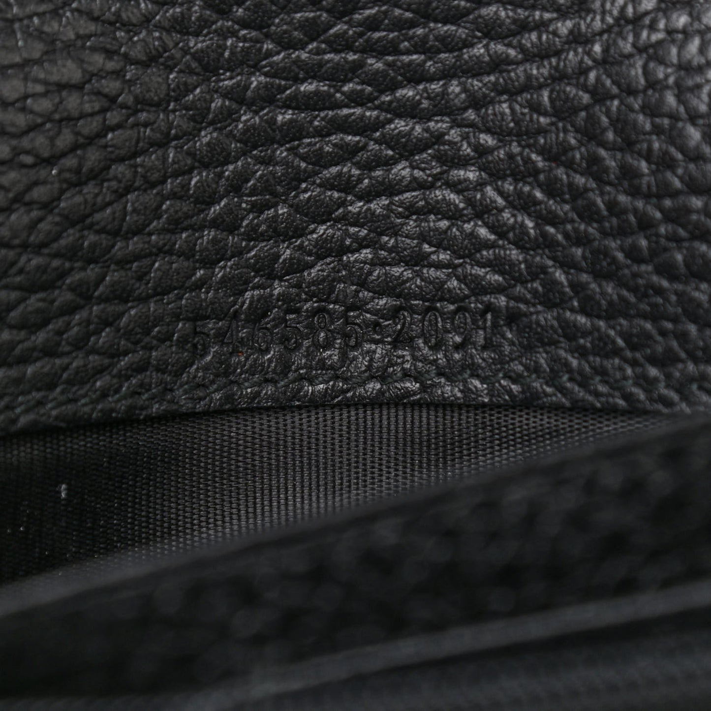 Calfskin Petite GG Marmont Wallet Chain Bag Black