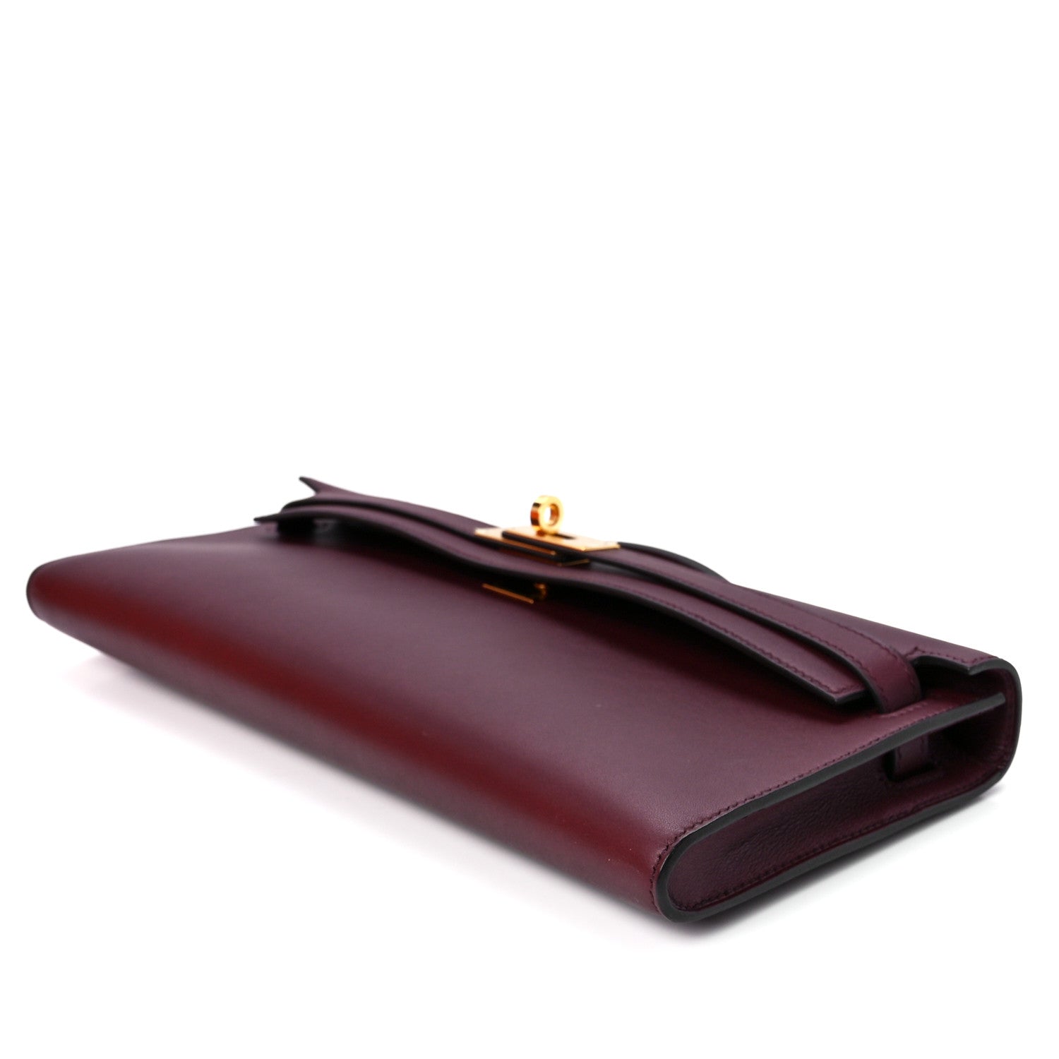 Hermes Swift Kelly Cut Clutch Pochette Bordeaux 9 of 13
