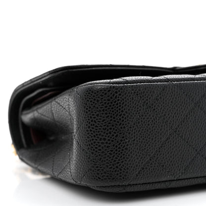 Chanel Caviar Quilted Medium Double Flap Black 9 of 12