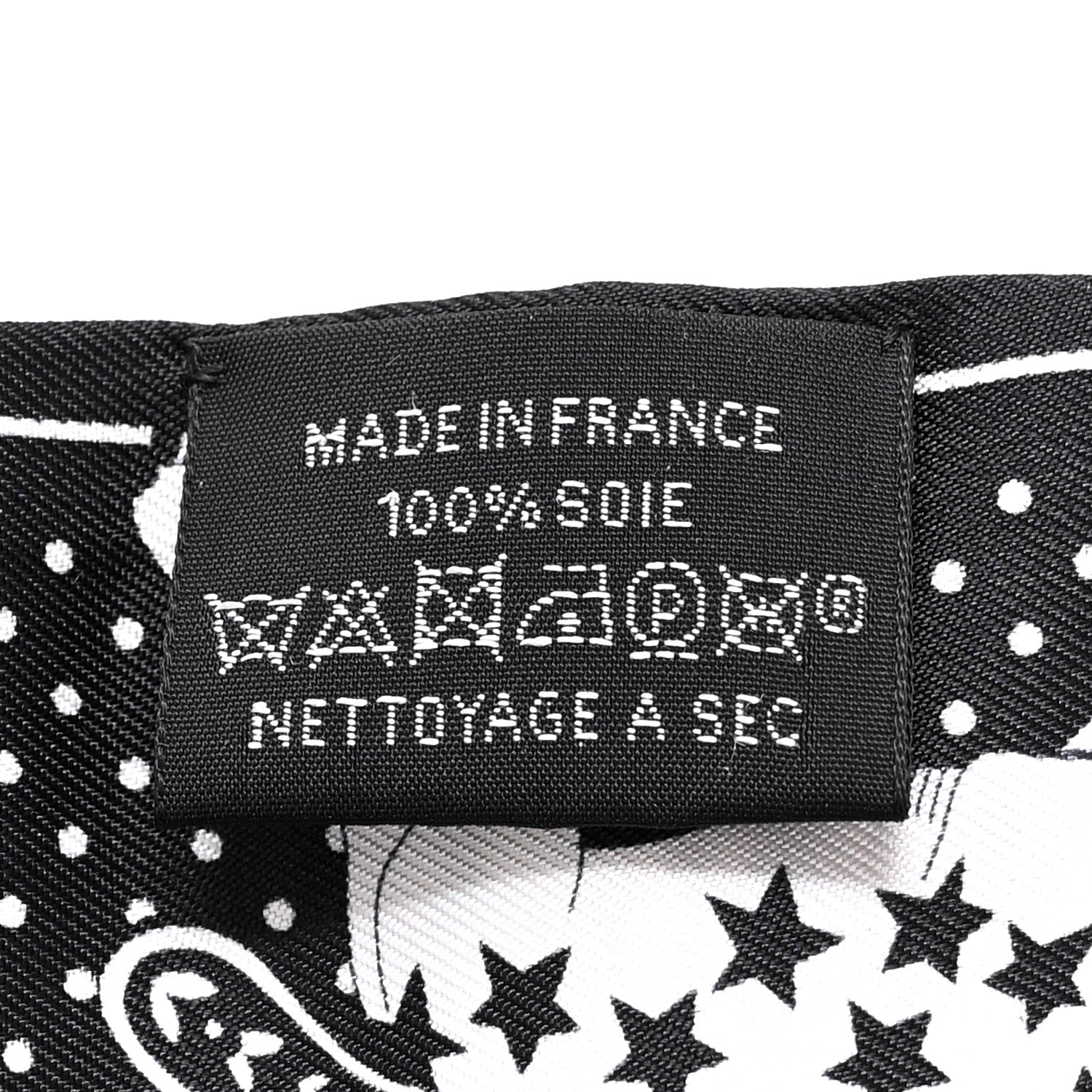 Hermes Silk Cheval De Coeur Bandana Twilly Bordeaux Black White 3 of 4
