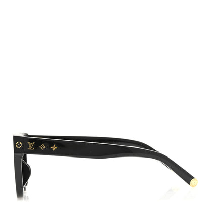 Louis Vuitton Acetate My Monogram Square Sunglasses Z1523E Black 3 of 7