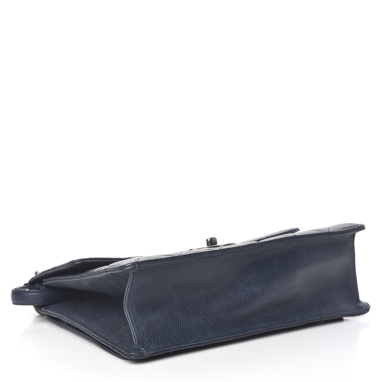 Chanel Caviar Quilted Large Retro Class Flap Dark Navy Blue 4 of 19