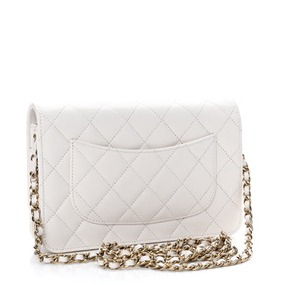 Chanel Caviar Quilted Wallet On Chain WOC White 2 of 4
