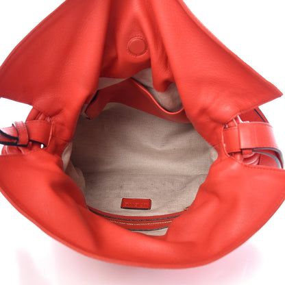 Loewe Calfskin Flamenco Knot Bag Red 5 of 15