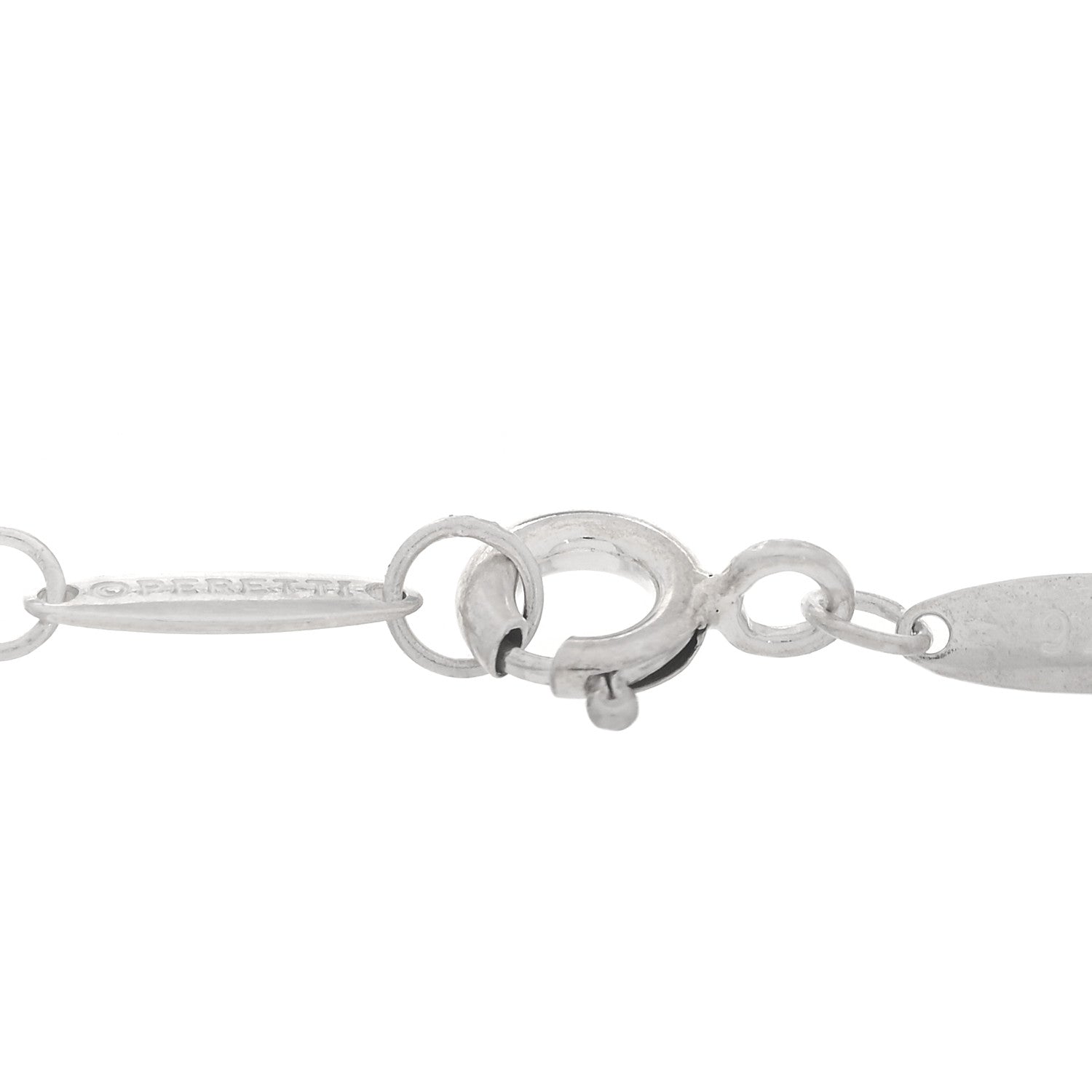 Tiffany Sterling Silver Turquoise Elsa Peretti Color By The Yard Bracelet 4 of 7
