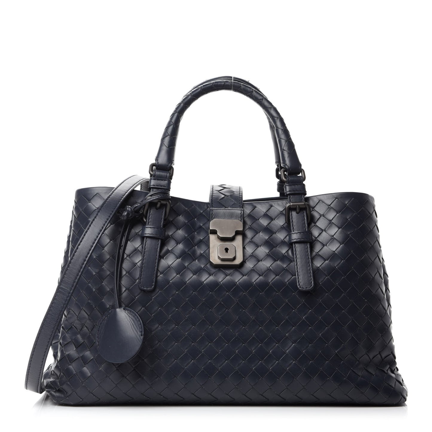 Light Calf Intrecciato Small Roma Tote Light Tourmaline