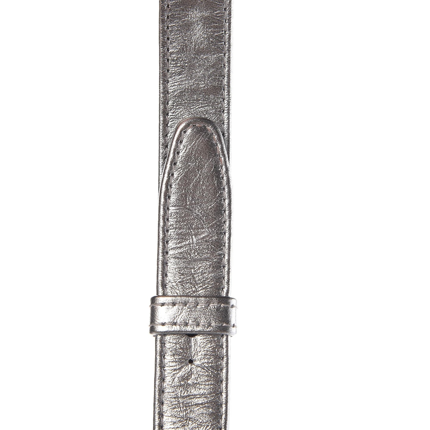 Metallic Aged Calfskin Quilted Medium Gabrielle Silver
