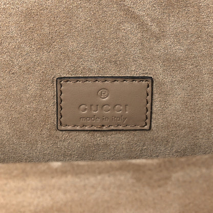 Gucci GG Supreme Monogram Suede Crystal Small Dionysus Shoulder Bag Beige Ebony Taupe 6 of 11