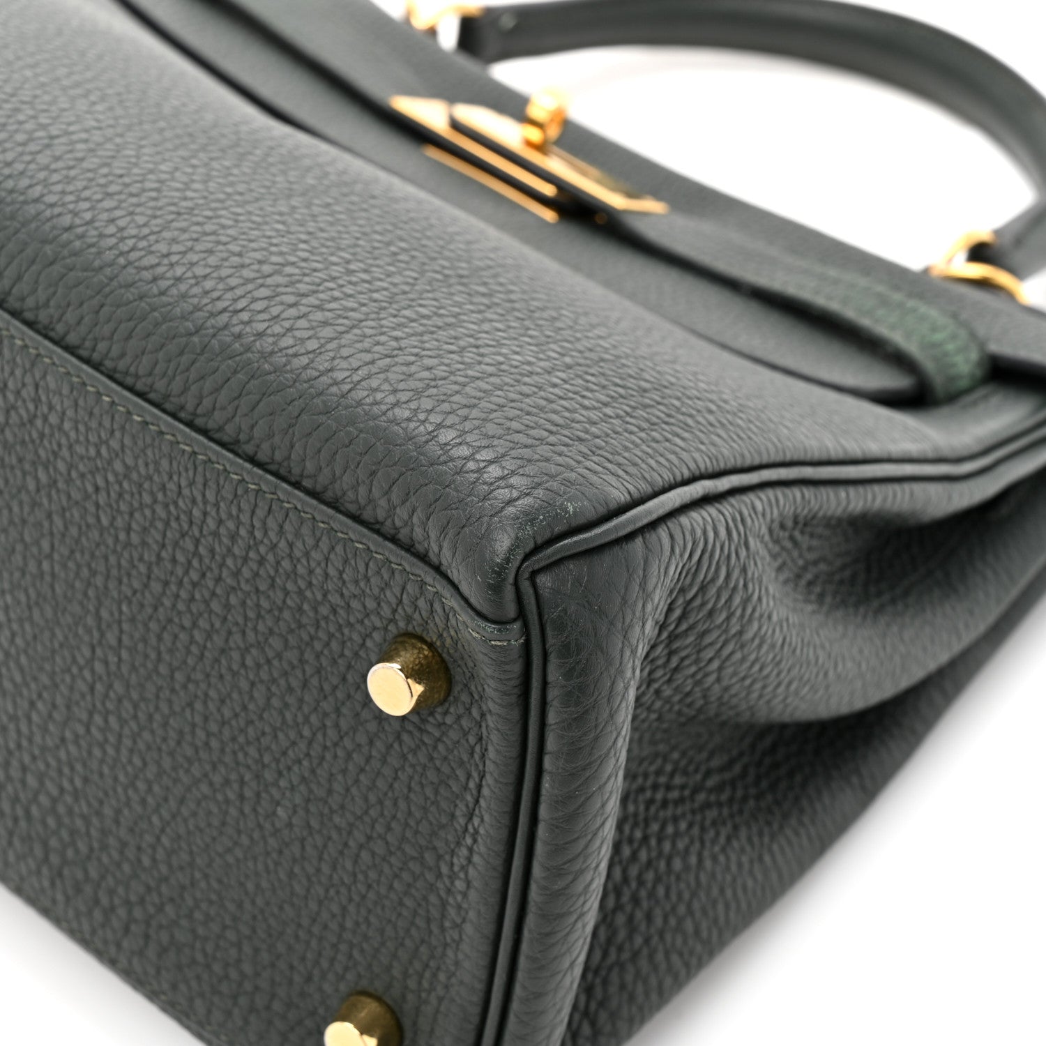 Hermes Togo Kelly Retourne 28 Vert Fonce 9 of 16
