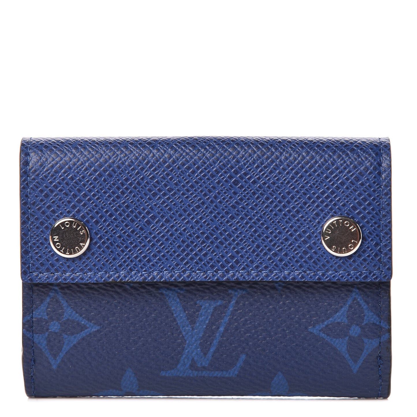 Monogram Taiga Discovery Compact Wallet Cobalt