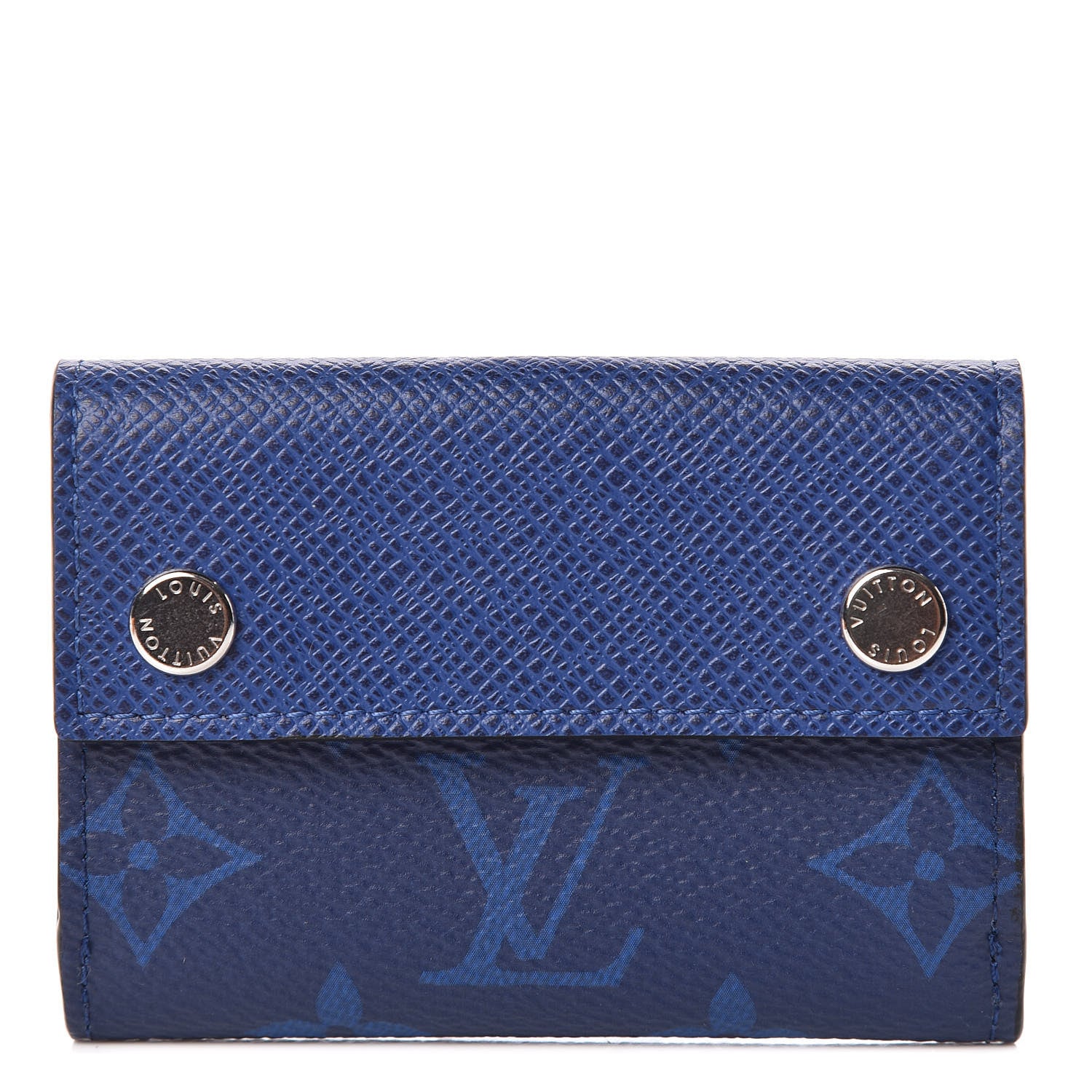 Louis Vuitton Monogram Taiga Discovery Compact Wallet Cobalt 1 of 8